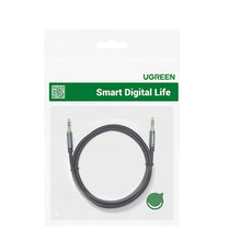 Заредете изображение във визуализатора на галерията – Ugreen audio cable AUX straight minijack 3.5 mm 0.5 m blue (AV112)
