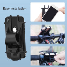 Заредете изображение във визуализатора на галерията – Silicone bicycle phone holder - black
