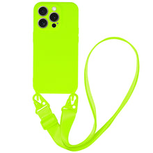 Заредете изображение във визуализатора на галерията – Strap Silicone Case for Iphone 14 Pro Max design 2 lime
