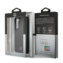 Заредете изображение във визуализатора на галерията – Original faceplate case MERCEDES MEHCS21SRCABK for SAMSUNG S21 (Urban Line / black carbon)

