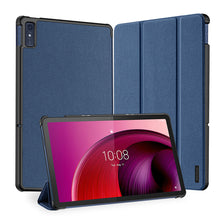 Заредете изображение във визуализатора на галерията – Dux Ducis Domo smart sleep case for Lenovo Tab M10 10.6'' tablet - blue
