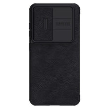 Заредете изображение във визуализатора на галерията – Nillkin Qin Leather Pro Case for Samsung Galaxy S23 Flip Cover Camera Cover Black
