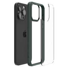 Заредете изображение във визуализатора на галерията – Spigen Ultra Hybrid case for iPhone 15 Pro Max - dark green
