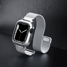 Заредете изображение във визуализатора на галерията – Spigen METAL FIT ”PRO” Apple Watch 4 / 5 / 6 / 7 / 8 / SE (44 / 45 MM) SILVER
