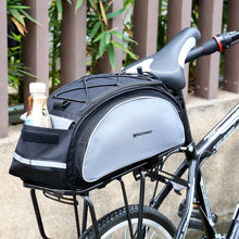Заредете изображение във визуализатора на галерията – Wozinsky bike carrier bag with shoulder strap 13l black (WBB1BK)
