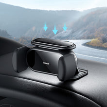 Заредете изображение във визуализатора на галерията – Baseus Steel Cannon Pro solar automatic cockpit car holder black (SUGP010001)
