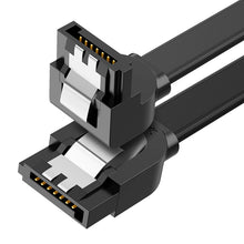 Заредете изображение във визуализатора на галерията – Ugreen angle SATA 3.0 cable 0.5m black (US217)
