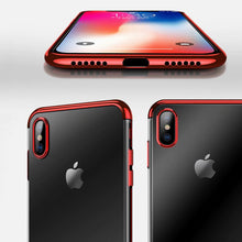 Заредете изображение във визуализатора на галерията – Clear Color Case Gel TPU Electroplating frame Cover for Samsung Galaxy A50s / Galaxy A50 / Galaxy A30s black

