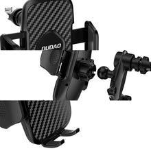 Заредете изображение във визуализатора на галерията – Dudao mechanical car holder for air supply ventilation grille black (F2 Pro black)

