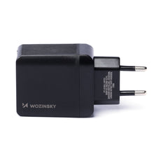 Заредете изображение във визуализатора на галерията – Wozinsky USB charger with 2 ports (USB, USB C) 20 W black

