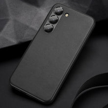 Заредете изображение във визуализатора на галерията – Dux Ducis Grit case for Samsung Galaxy S23 elegant cover made of artificial leather MagSafe black
