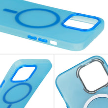 Заредете изображение във визуализатора на галерията – Magnetic Frosted Case for Iphone 15 Blue
