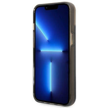 Заредете изображение във визуализатора на галерията – Guess GUHCP14SLFCTPK iPhone 14 6.1" black/black hardcase Liquid Glitter Palm Collection
