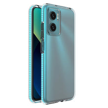 Заредете изображение във визуализатора на галерията – Spring Case Cover for Xiaomi Redmi Note 11E /Redmi 10 5G / Redmi 10 Prime+ 5G / Poco M4 5G Silicone Cover with Frame Light Blue
