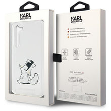 Заредете изображение във визуализатора на галерията – Karl Lagerfeld KLHCS23SCFNRC S23 S911 transparent hardcase Choupette Fun
