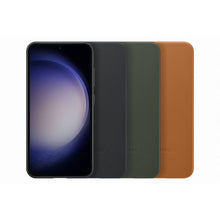 Заредете изображение във визуализатора на галерията – Samsung Leather Cover case for Samsung Galaxy S23 case made of natural leather green (EF-VS911LGEGWW)
