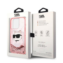 Заредете изображение във визуализатора на галерията – Karl Lagerfeld KLHCP14LLNCHCP iPhone 14 Pro 6.1" pink/pink hardcase Glitter Choupette Head
