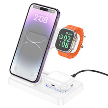 Заредете изображение във визуализатора на галерията – Borofone Wireless induction charger BQ26 Best 3 in 1 15W white
