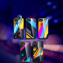 Заредете изображение във визуализатора на галерията – Color Glass Case Durable Cover with Tempered Glass Back and camera cover iPhone SE 2022 / SE 2020 / iPhone 8 / iPhone 7 pattern 5
