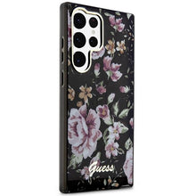 Заредете изображение във визуализатора на галерията – Guess GUHCS23LHCFWSK S23 Ultra S918 black/black hardcase Flower Collection
