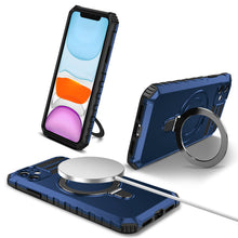 Заредете изображение във визуализатора на галерията – Tel Protect Armor Magsafe Metal Ring Case for Iphone 11 blue
