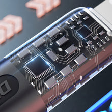 Заредете изображение във визуализатора на галерията – Fast charging cable 120W 1m 3in1 USB - USB-C / microUSB / Lightning Dudao L22X - silver
