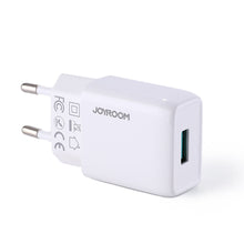 Заредете изображение във визуализатора на галерията – Joyroom USB wall charger 2,1 A white (L-1A101)
