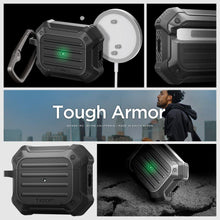 Заредете изображение във визуализатора на галерията – Spigen TOUGH ARMOR MAG MAGSAFE Apple AIRPODS PRO 1 / 2 BLACK
