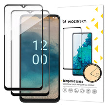 Заредете изображение във визуализатора на галерията – Wozinsky Full Glue Tempered Glass 2x Tempered Glass For Nokia G22 9H Full Screen Full Cover With Black Frame
