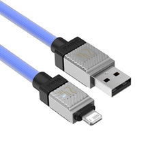 Заредете изображение във визуализатора на галерията – BASEUS cable USB to Apple Lightning 8-pin CoolPlay 2,4A 1m blue CAKW000403
