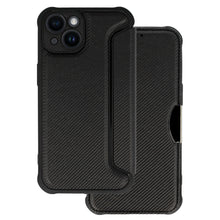 Заредете изображение във визуализатора на галерията – Razor Carbon Book Case for Iphone 14 black
