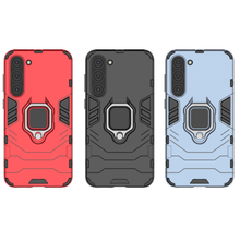 Заредете изображение във визуализатора на галерията – Ring Armor case for Samsung Galaxy S23+ armored cover magnetic holder ring black

