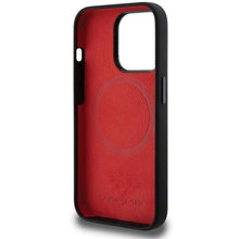 Заредете изображение във визуализатора на галерията – AMG Silicone Carbon Pattern MagSafe case for iPhone 15 Pro Max - black
