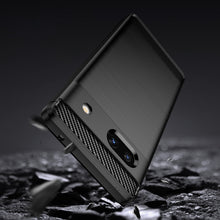Заредете изображение във визуализатора на галерията – Carbon Case for Google Pixel 7a flexible silicone carbon cover black
