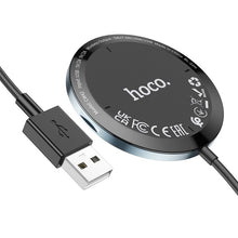 Заредете изображение във визуализатора на галерията – HOCO car holder with wireless charging automatic 15W CW42 black
