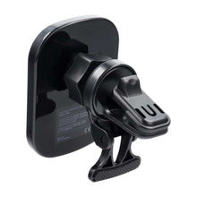 Заредете изображение във визуализатора на галерията – Car holder to air vent with wilress charging support magsafe charging 15w d10 black - TopMag
