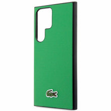 Заредете изображение във визуализатора на галерията – Original Pouch LACOSTE hardcase Iconic Petit Pique MagSafe LCHMS24LPVCN for Samsung Galaxy S24 Ultra Green
