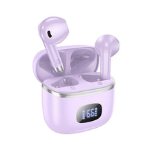 Заредете изображение във визуализатора на галерията – HOCO bluetooth earphones TWS Music guide wireless EQ1 purple
