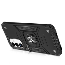 Заредете изображение във визуализатора на галерията – Wozinsky Ring Armor case for Samsung Galaxy A14 armored cover magnetic holder ring black
