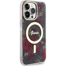Заредете изображение във визуализатора на галерията – Guess GUHMP14XHCFWSA iPhone 14 Pro Max 6.7" green/khaki hardcase Flower MagSafe
