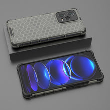 Заредете изображение във визуализатора на галерията – Honeycomb case for Xiaomi Redmi Note 12 Pro+ armored hybrid cover black
