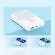 Заредете изображение във визуализатора на галерията – Remax Miles Series Powerbank with inductive charging 10000mAh 22.5W white (RPP-85)
