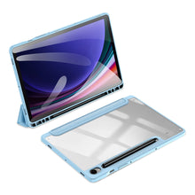 Заредете изображение във визуализатора на галерията – Dux Ducis Toby case with flip stand for Samsung Galaxy Tab S9 FE - blue
