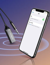 Заредете изображение във визуализатора на галерията – Ugreen Bluetooth 5.0 audio receiver cable USB AUX audio jack adapter black (70601 CM309)
