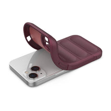 Заредете изображение във визуализатора на галерията – Magic Shield Case case for iPhone 14 elastic armored case burgundy
