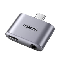Заредете изображение във визуализатора на галерията – Ugreen CM231 USB-C mini jack 3.5 mm audio adapter - gray
