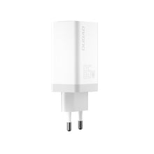 Заредете изображение във визуализатора на галерията – Dudao GaN Fast 65W USB Wall Charger / 2x USB Type C Quick Charge Power Delivery (Gallium Nitride) white (A7xs white)

