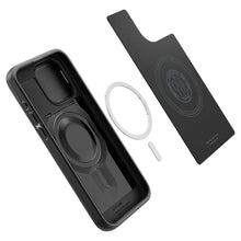 Заредете изображение във визуализатора на галерията – Spigen OPTIK ARMOR MAG MAGSAFE IPHONE 15 PRO BLACK
