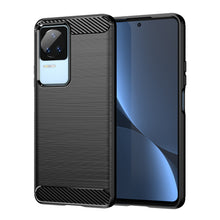 Заредете изображение във визуализатора на галерията – Carbon Case for Xiaomi Poco F4 5G flexible silicone carbon cover black
