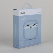 Заредете изображение във визуализатора на галерията – Uniq case Lino AirPods 3 gen Silicone blue/arctic blue
